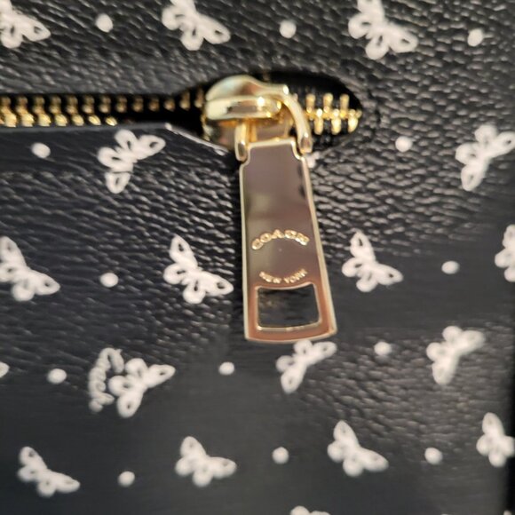 Coach Butterfly Print Leather Crossbody - Picture 6 of 14